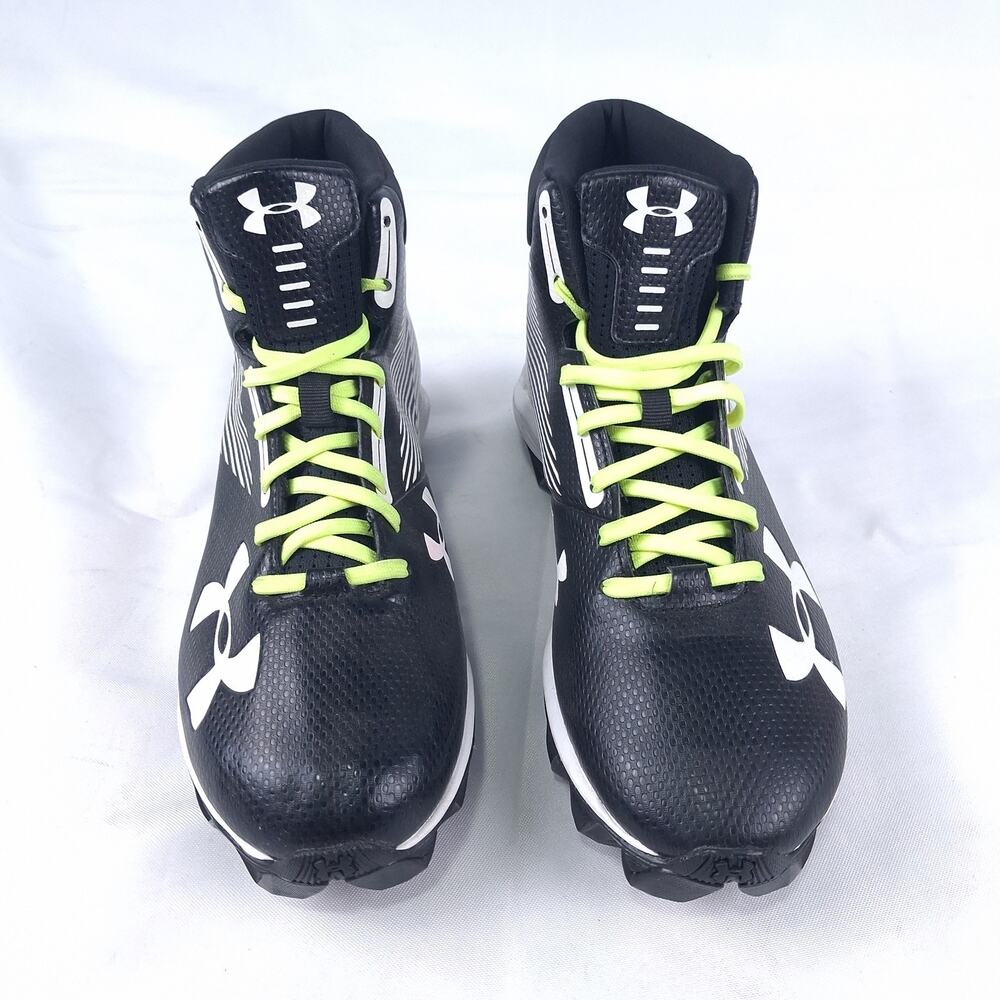 Under Armour Highlight RM Jr Football Cleats Youth 6.5 Black White 1289761-011